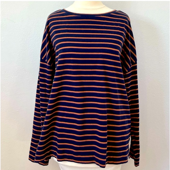 Cute top by Fat Face Striped Long Sleeve Top size 2 - Picture 1 of 9